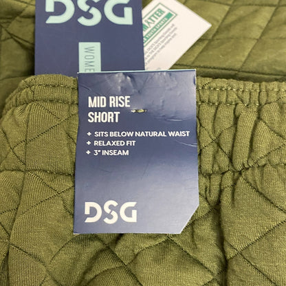 DSG Quilted Womens boyfriend Shorts Inky Olive  Relaxed DAW23412