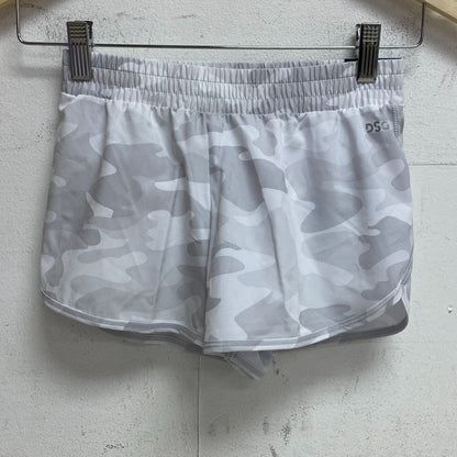 DSG Girls' Mid Rise Stride Run Shorts Camo Pure White Summer DAG12116PRT