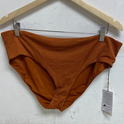 CALIA Women's Mid Rise Novelty Swim Bottoms Rust WSA22411N