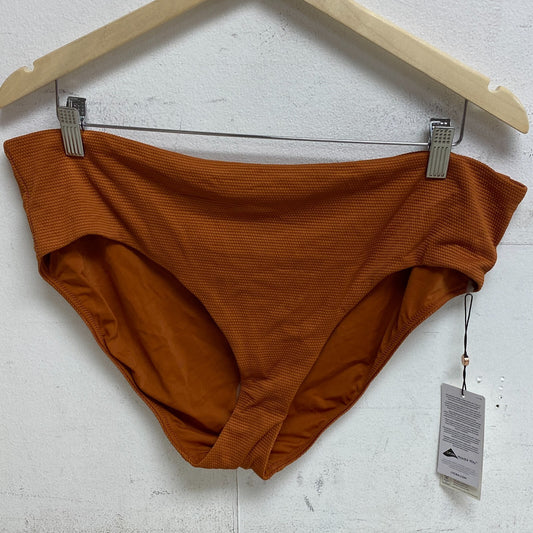 CALIA Women's Mid Rise Novelty Swim Bottoms Rust WSA22411N