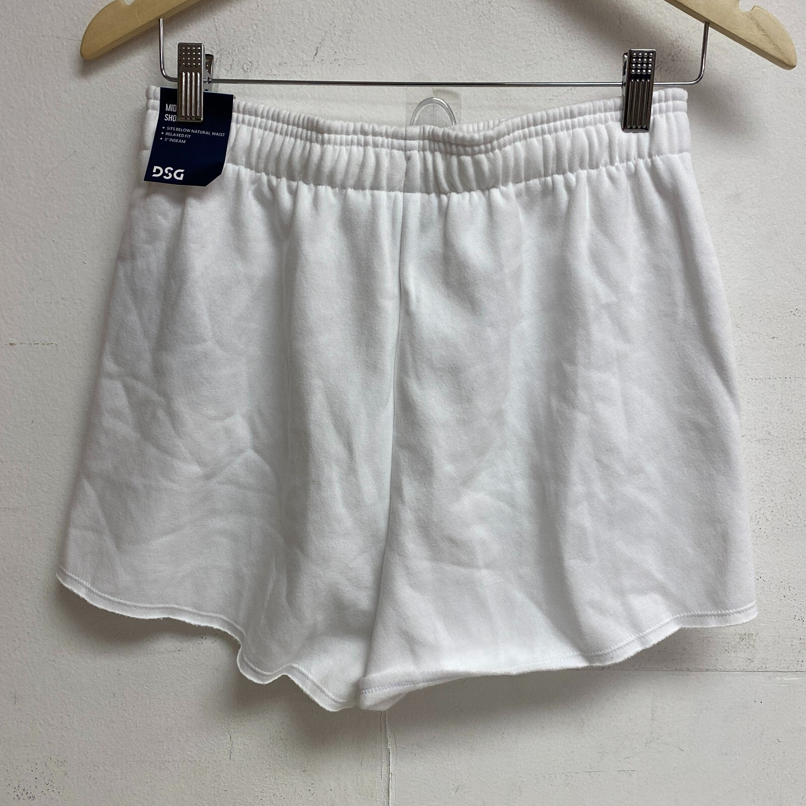 DSG Women's 3 in Relaxed Boyfriend Fleece Shorts Pure White DAW11431Z