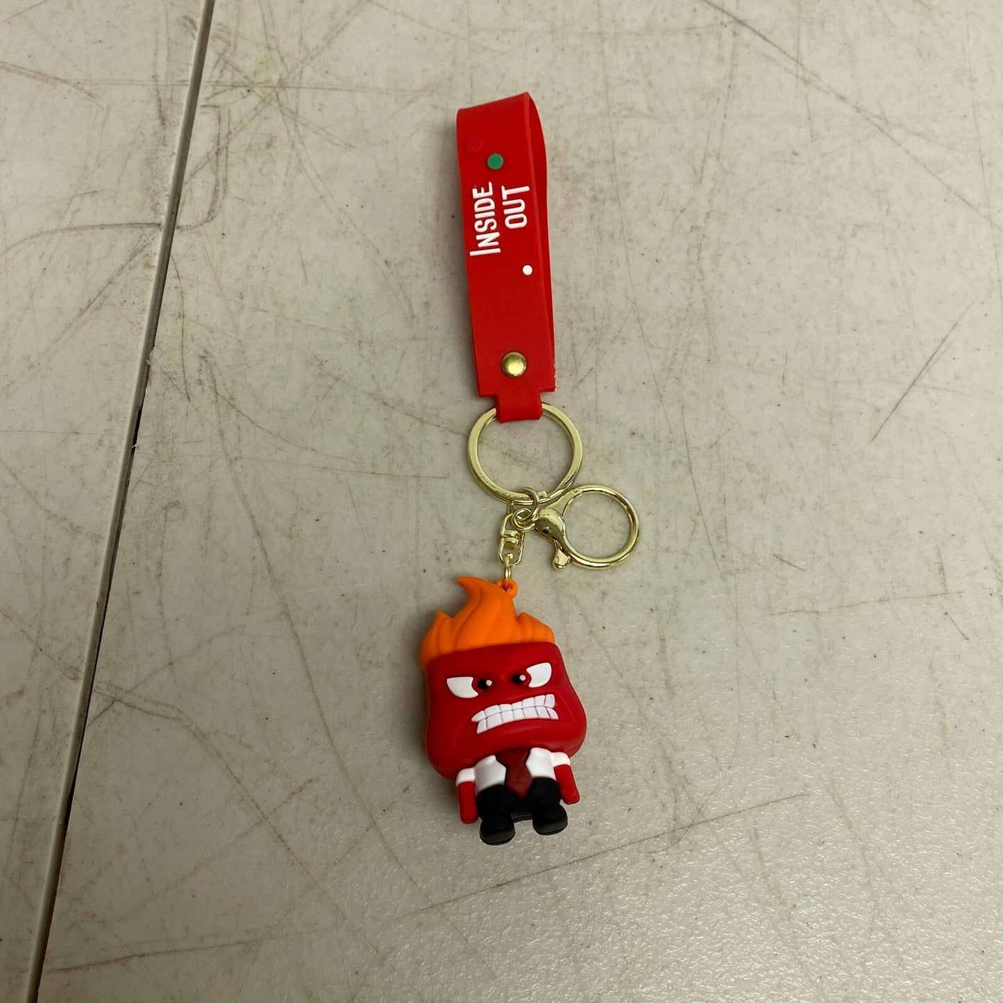 Assorted Silicone Inside out Keychain Anger Accessory