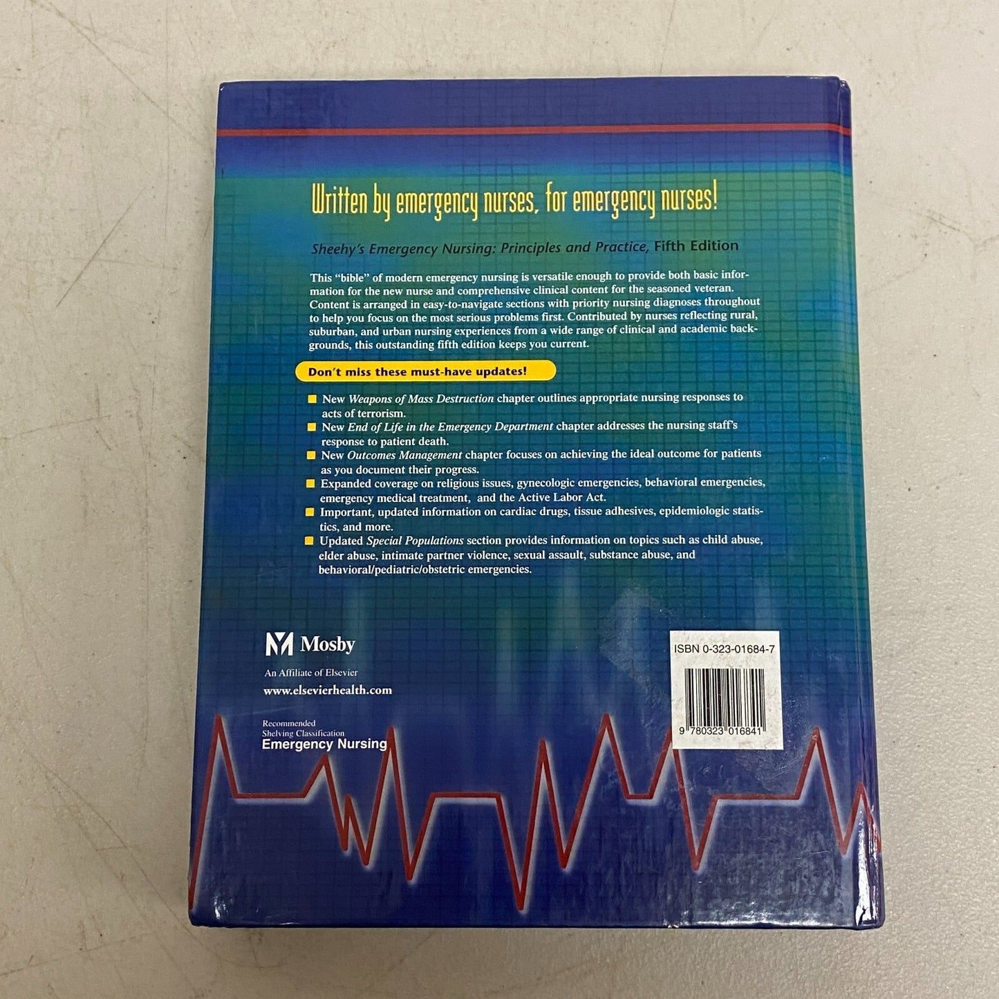 Sheehy's Emergency Nursing 5th Edition Hard Cover