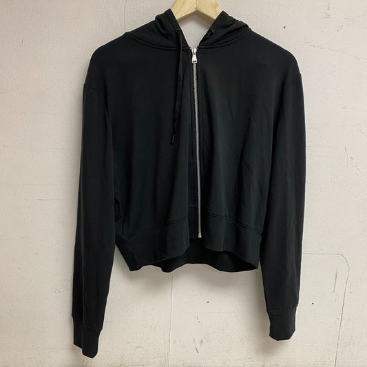 DSG Womens So Soft Full Zip Hoodie Pure Black Solid Long Sleeve DAW23407