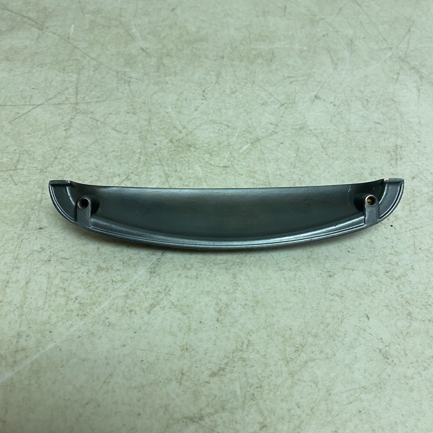 SIGNATURE HARDWARE EDVARD SOLID BRASS CURVED CUP PULL- OIL RUBBED BRONZE