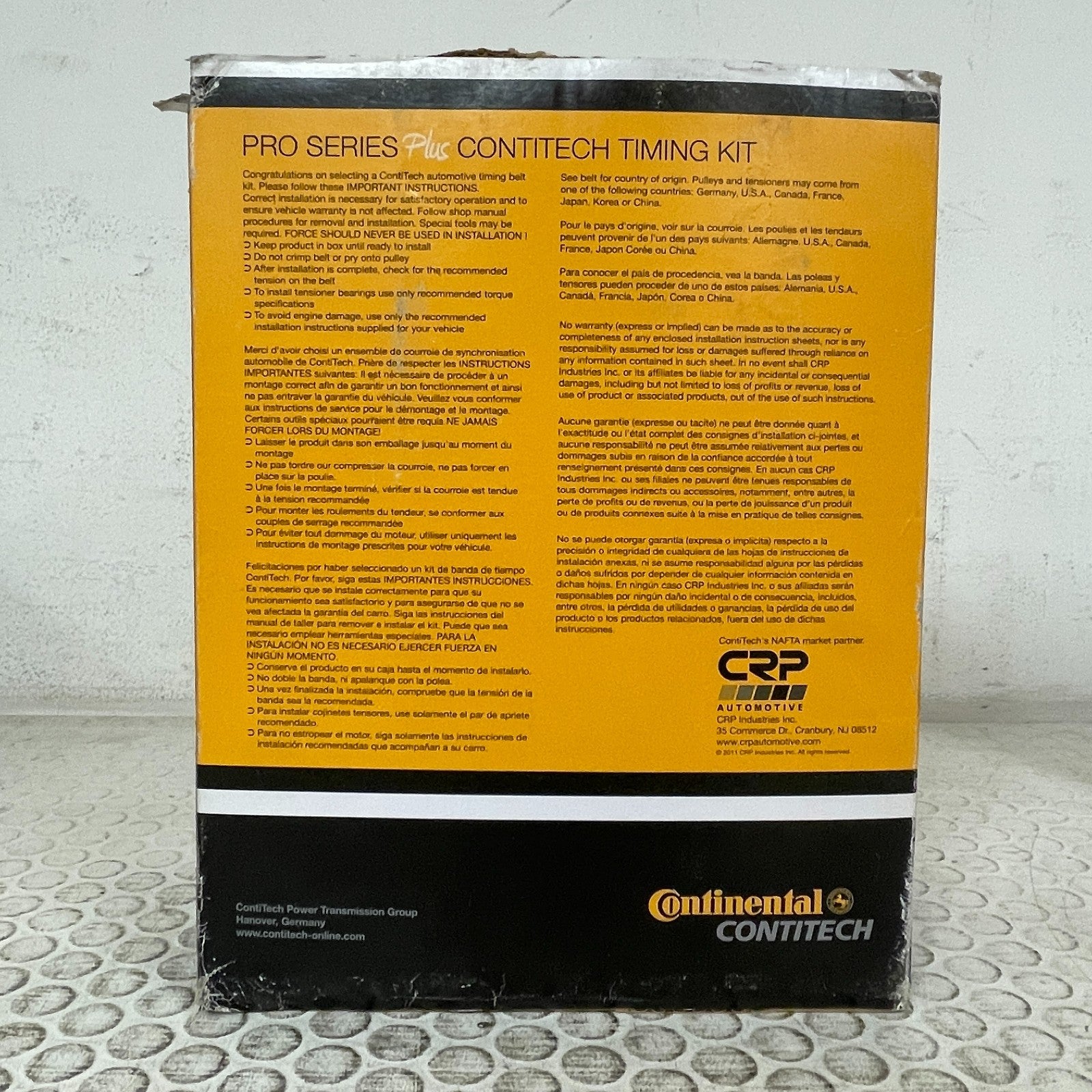 Continental PP271LK1 Timing Belt Water Pump Kit 2005-2010 Dodge Charger 3.5L