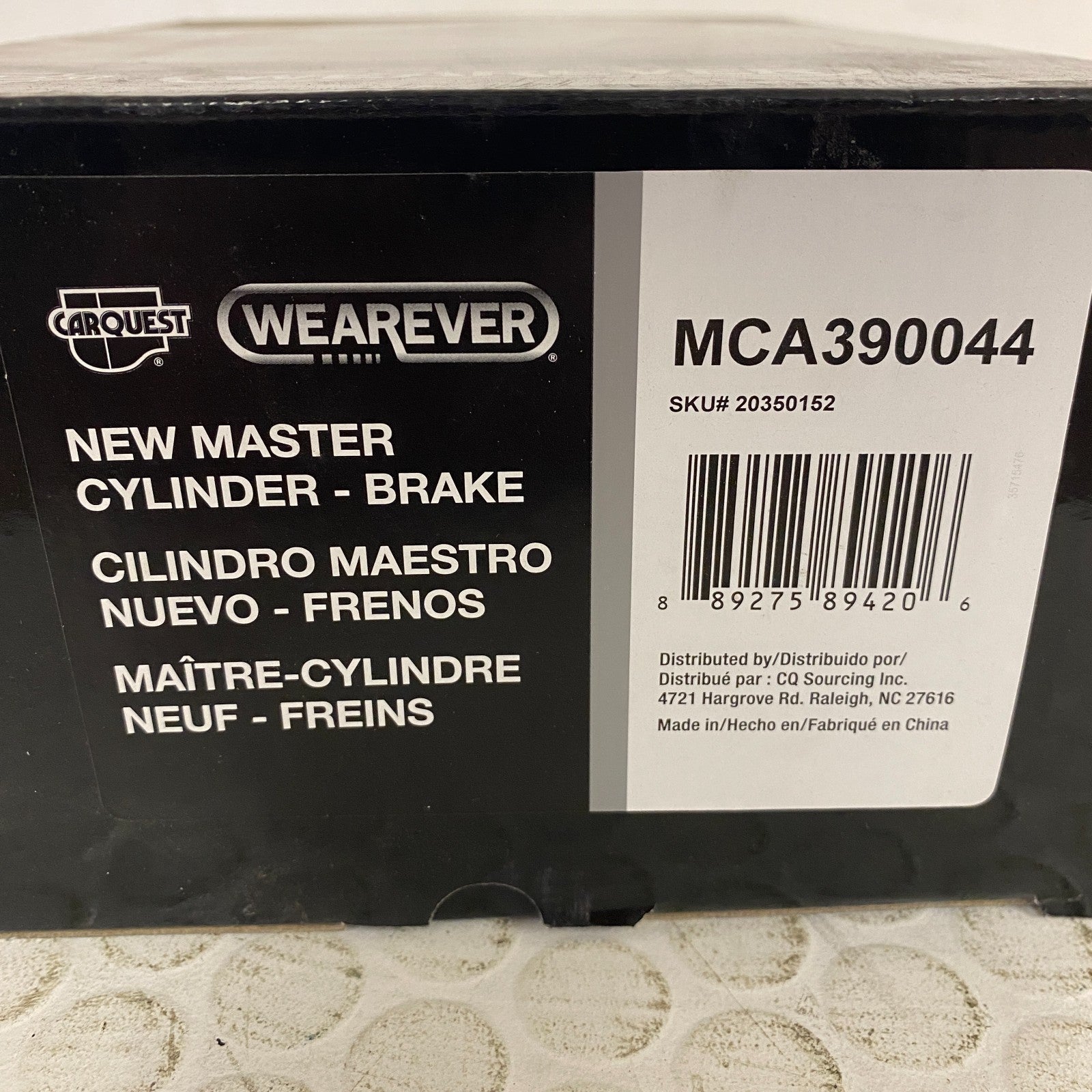CARQUEST Wearever Brake Master Cylinder 15/16″ Bore w/ Reservoir MCA390044