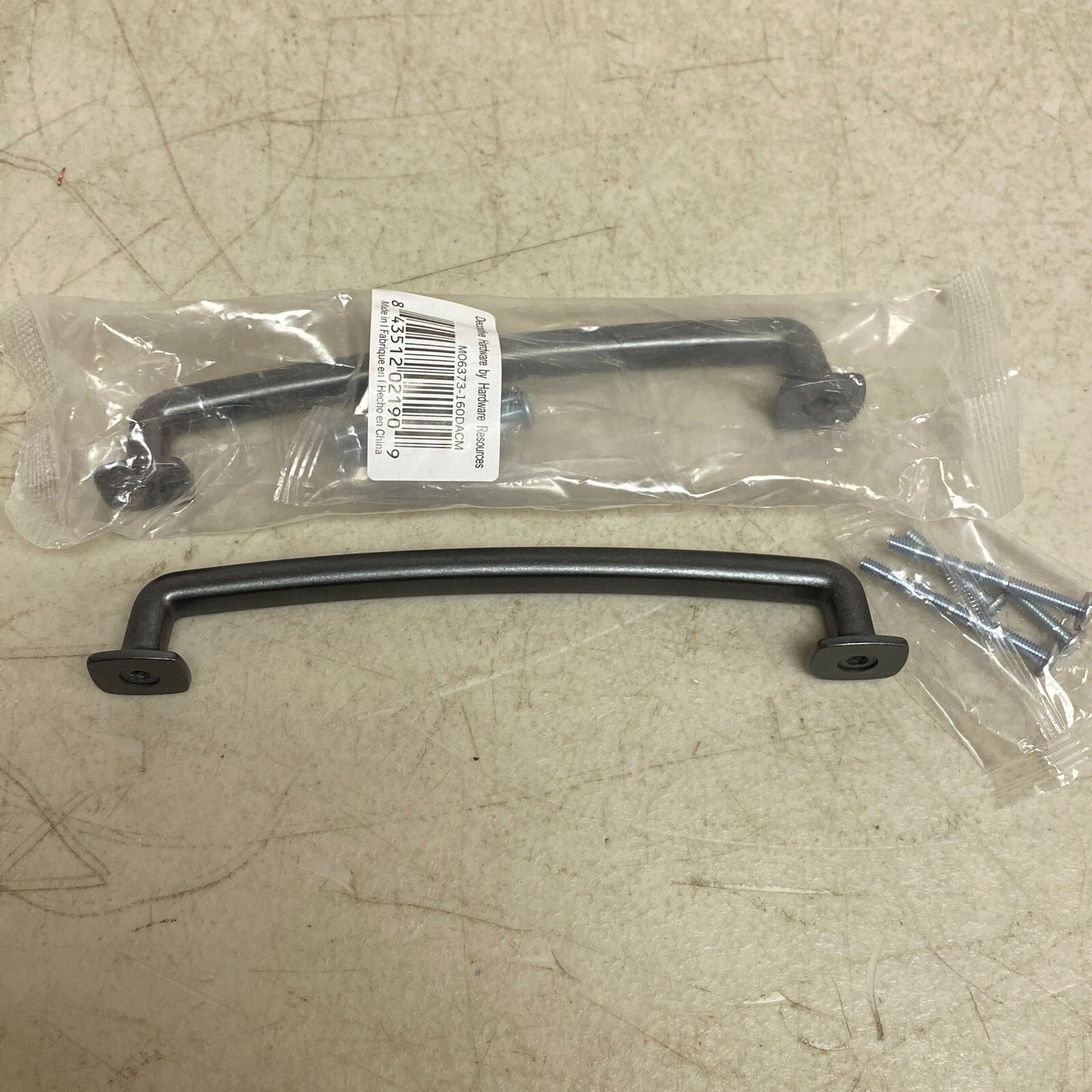 Hardware Resources Belcastel 1 Cabinet Pull 160mm CC - Gun metal- 2 pack