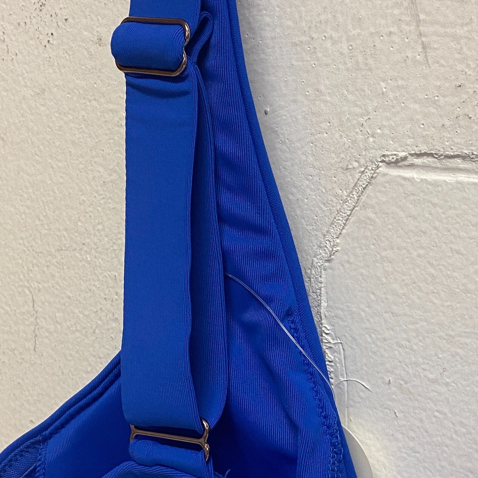 Calia Women's Tie Front Swim Bikini Top Bright Blue WSA22200  BRAND NEW