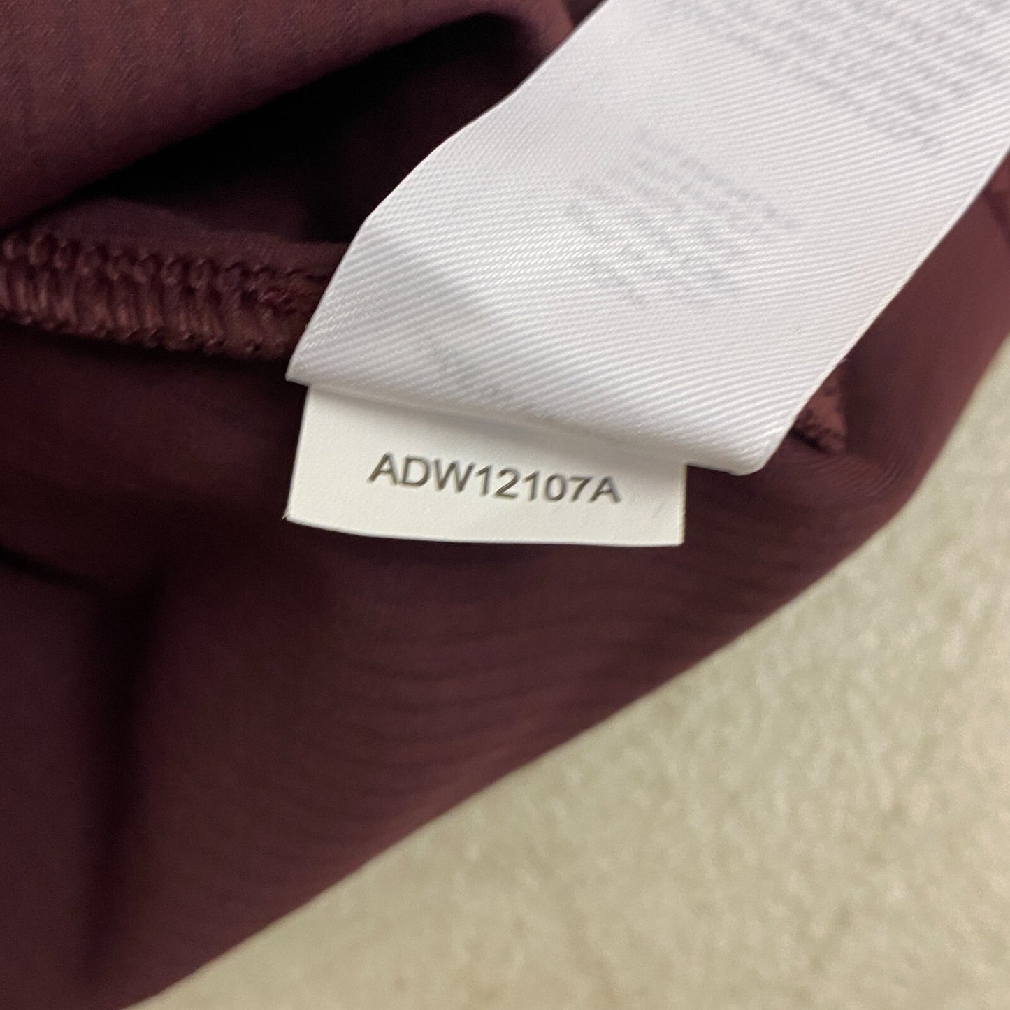 Alpine Design Women's Medium Support Striped  Bra Top Deep Bordeaux ADW12107A