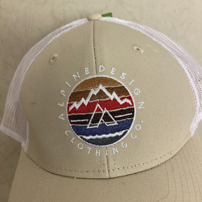 Alpine Design Men's AD Circle Patch Trucker/Mesh Hat Sand One Size OSFA ADM14702