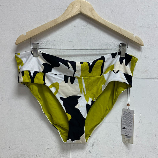 Calia Womens Mid Rise Wide Band Bottom Green Multi Summer Stylish WSA20406PRTX