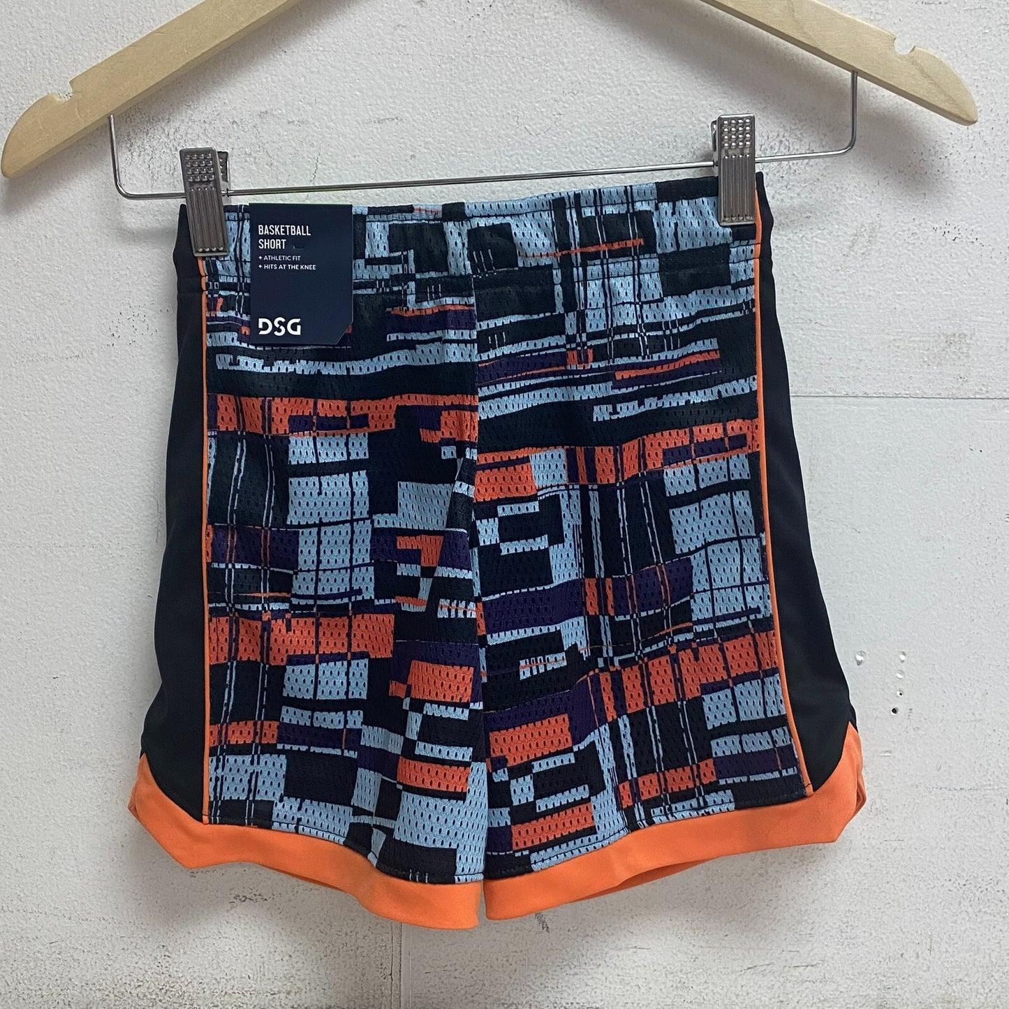 DSG Boys Mesh Basketball Shorts Rad Plaid Multi Training Athletic DAB13107PRT