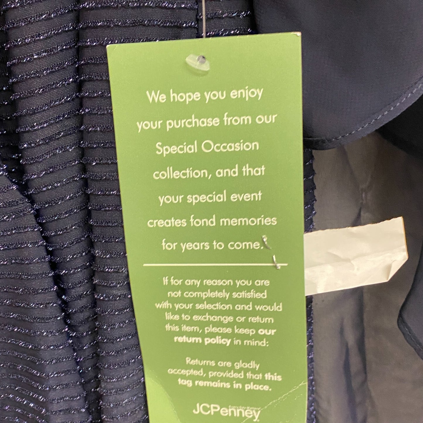 Dj-jaz 3/4 sleeve embellished sheath dress open slit sleeves Size 18 navy blue