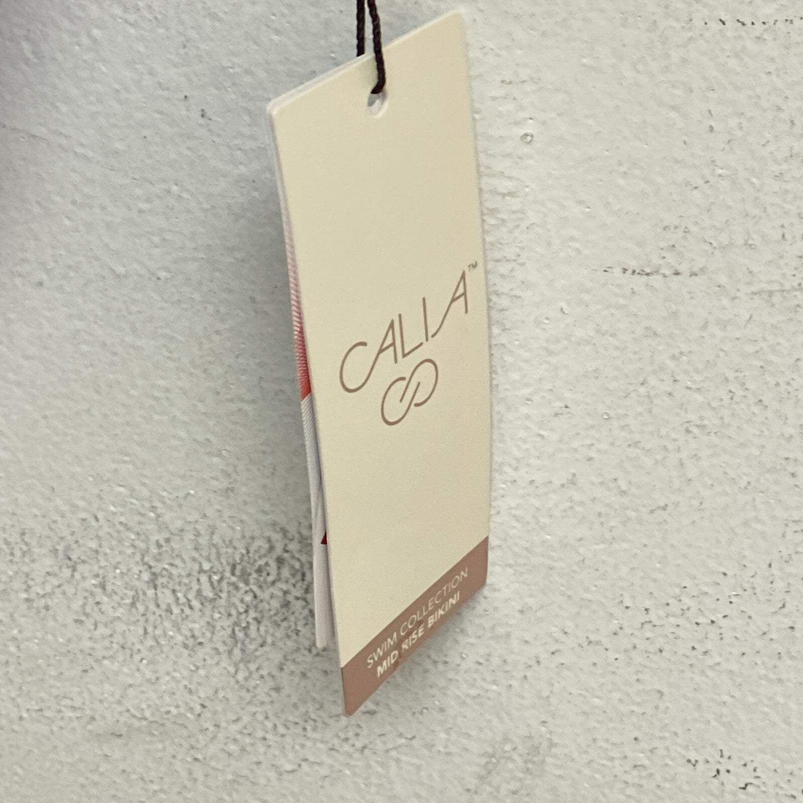 Calia Mid Rise Wide Band Swim Bottoms Bright Blue Solid WSA20406