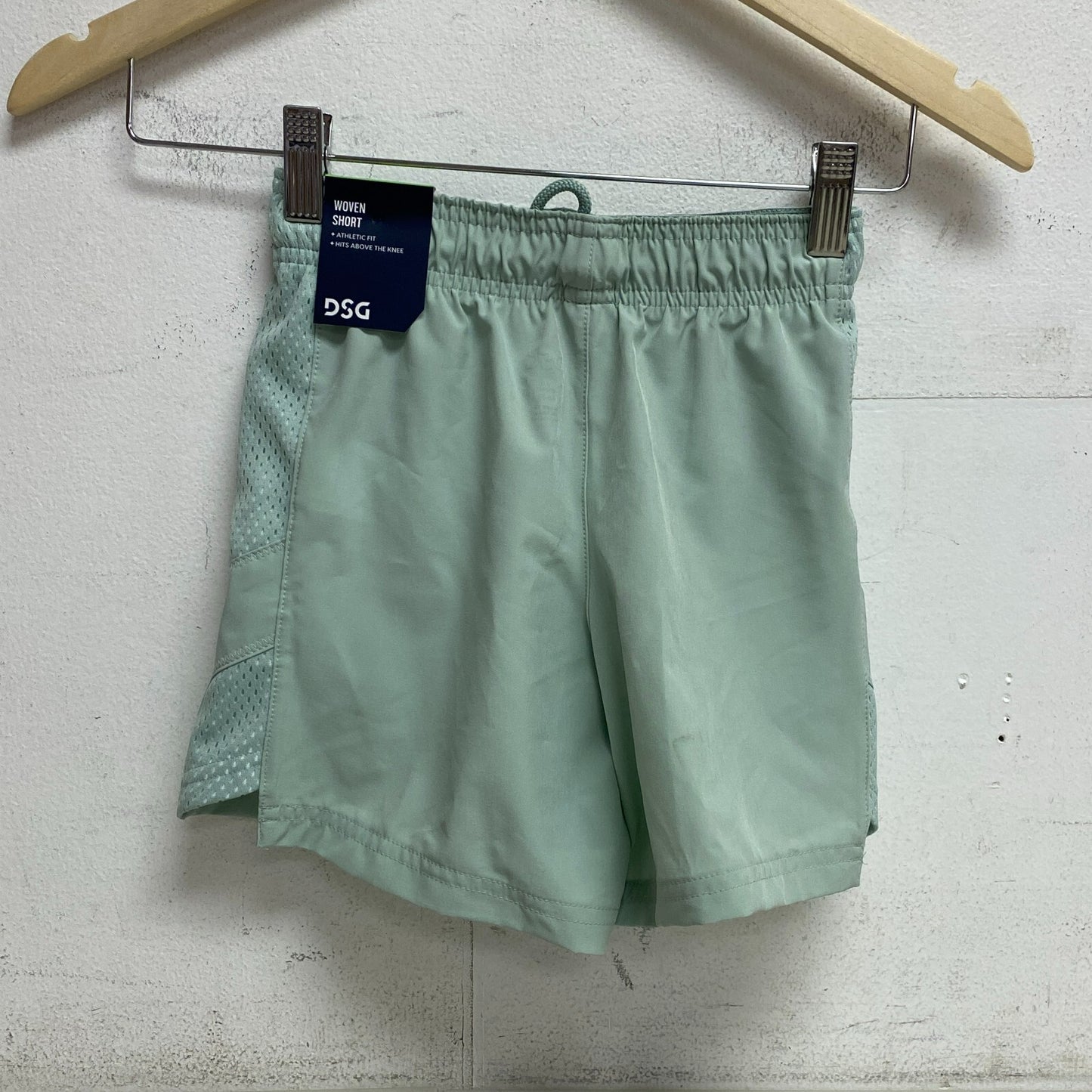 DSG Boys Training Woven Short Light Sage Athletic Solid Summer Stylish DAB12104