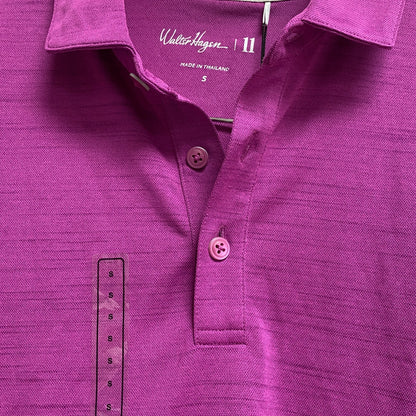 Walter Hagen Men's P11 Striation Pique Polo Bright Magenta/Magenta MGA11475