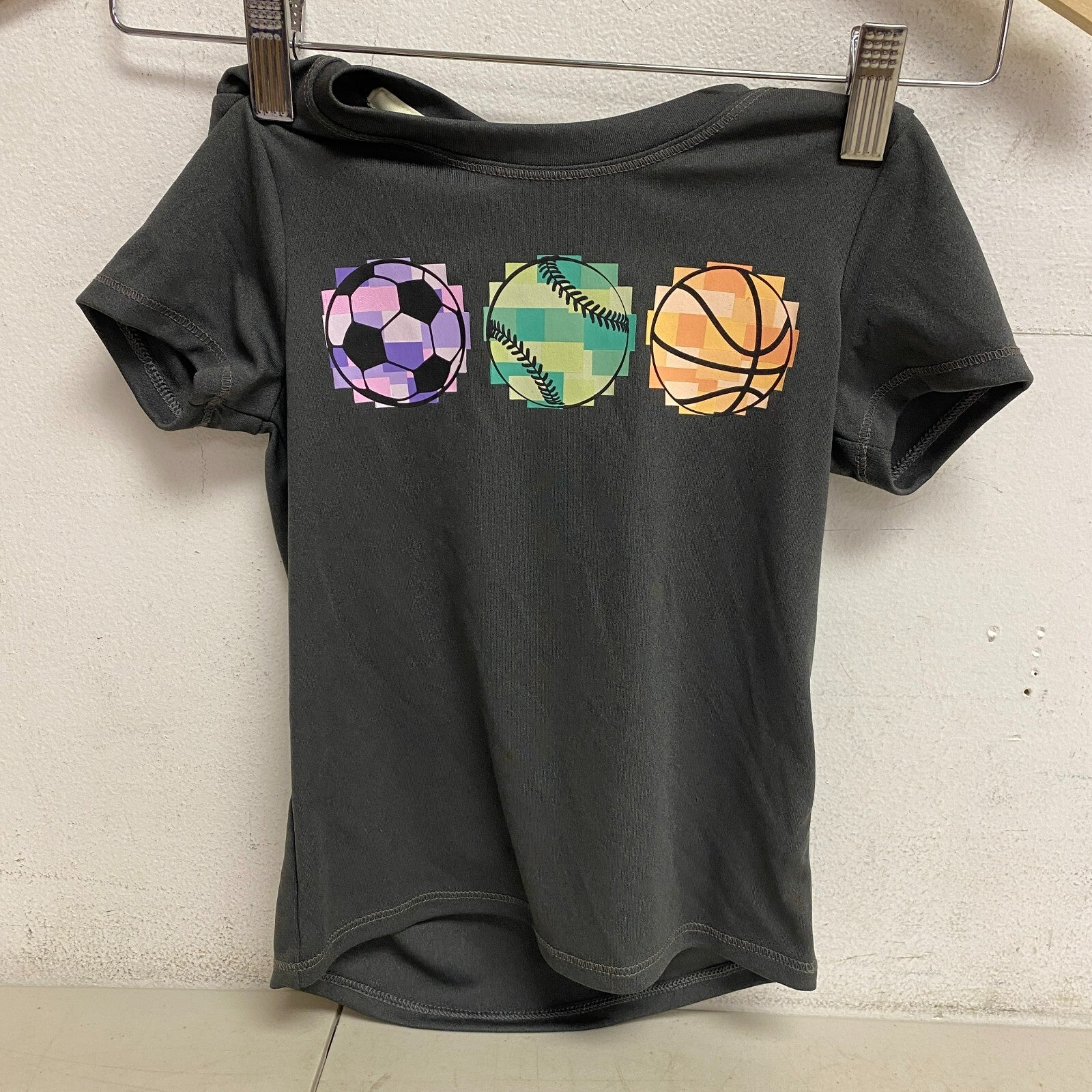 DSG Girls' Crew Graphic Tee Sport Dark Heather Grey Sport DAG11100H Summer