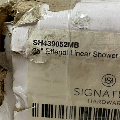 Signature Hardware 36" Effendi Linear Shower Drain - Matte Black CHECK CONDITION