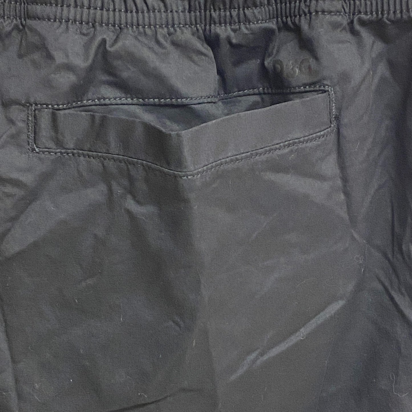 DSG Men's 6" Inseam Cotton Woven Shorts Pure Black Solid Relaxed Fit DAM13135