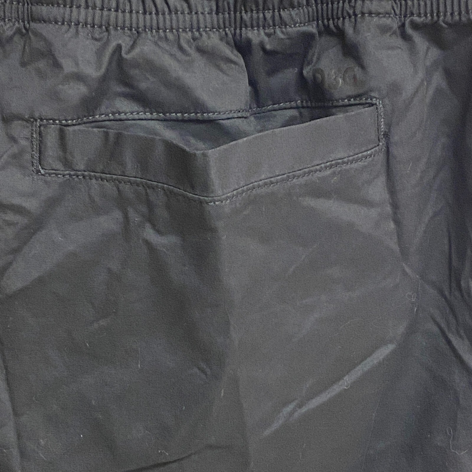 DSG Men's 6" Inseam Cotton Woven Shorts Pure Black Solid Relaxed Fit DAM13135