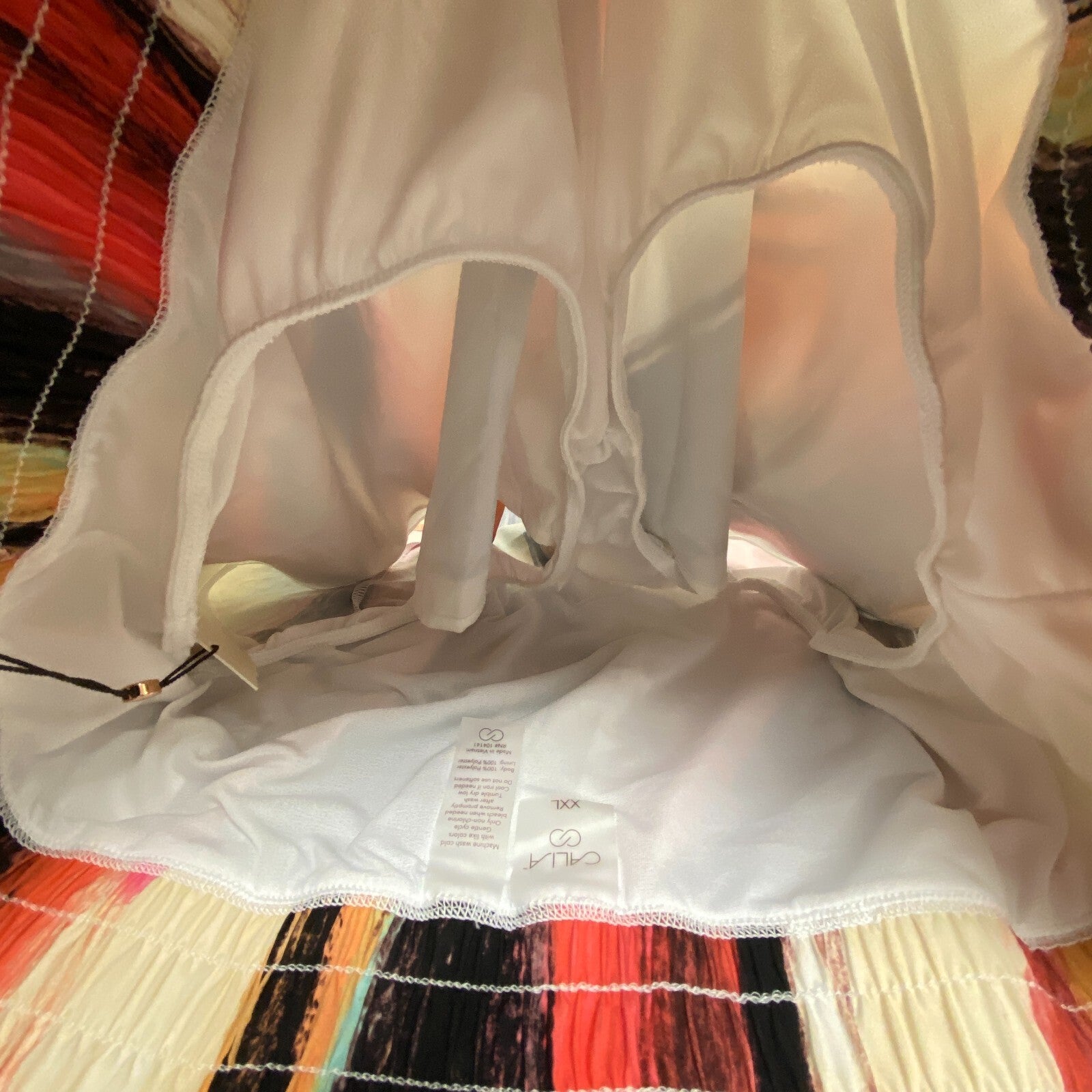 Calia Woven High Rise Petal Hem Short Artisan Hand Multi WAX12259PRT BRAND NEW