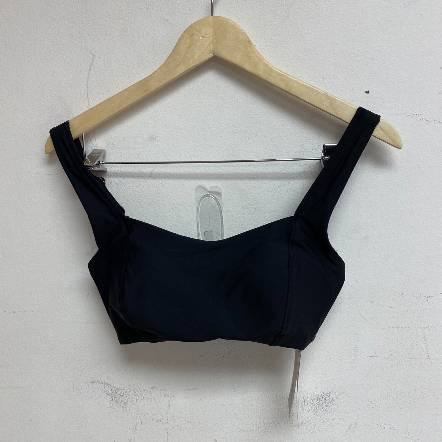 Calia Women's Swim Bikini Top Power Sculpt High Support Top Pure Black WSA22208