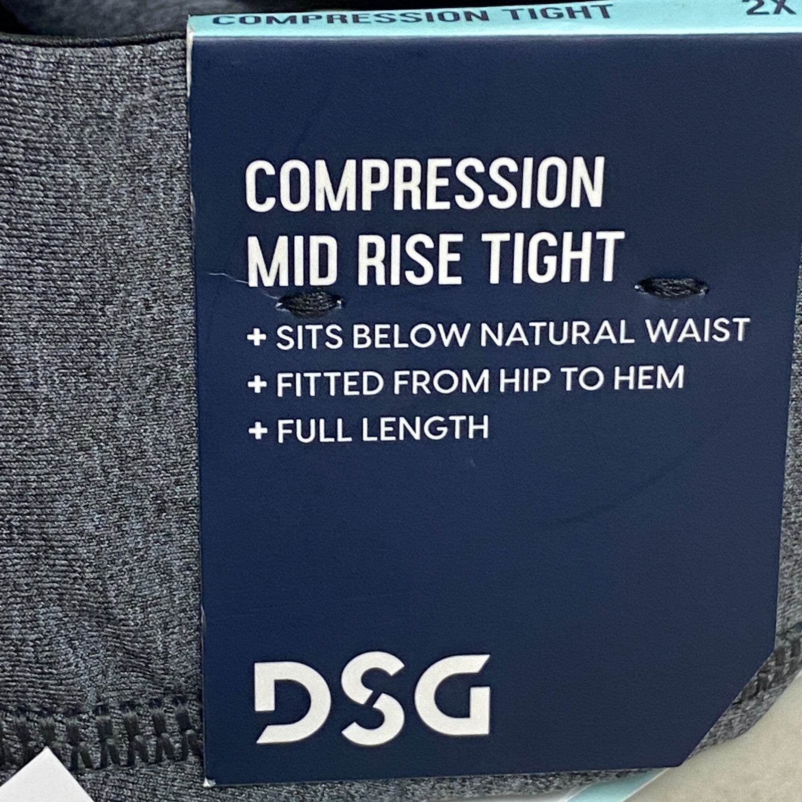 DSG Women Compression Mid Rise Tight Heather Dark Heather Gray DAW20502HWP