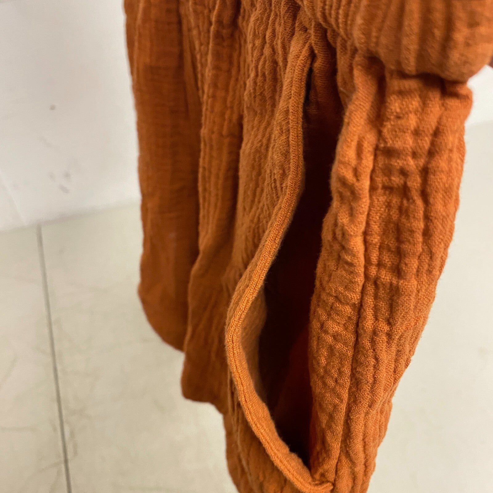 Calia Womens High Rise Cover Up Short Rust Brown Solid  Strapless WSA22902