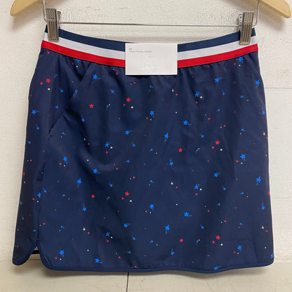 Lady Hagen Womens Contrast Trim Print Skort Navy Star Print WGH17450