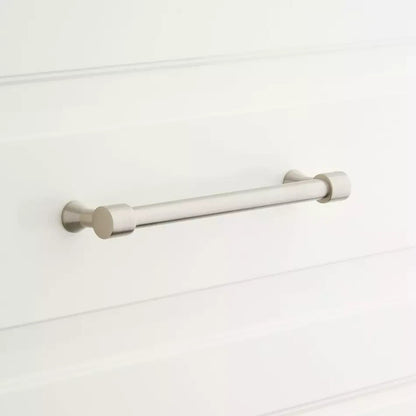 Signature Hardware 3-3/4"Strasbourg Brass Cabinet Pull Satin Nickel EH1083.4.NKL