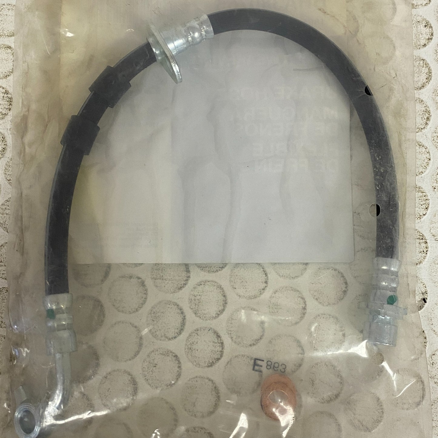 CARQUEST Premium Brake Hose Assembly Black Banjo Fittings DOT BHA380756