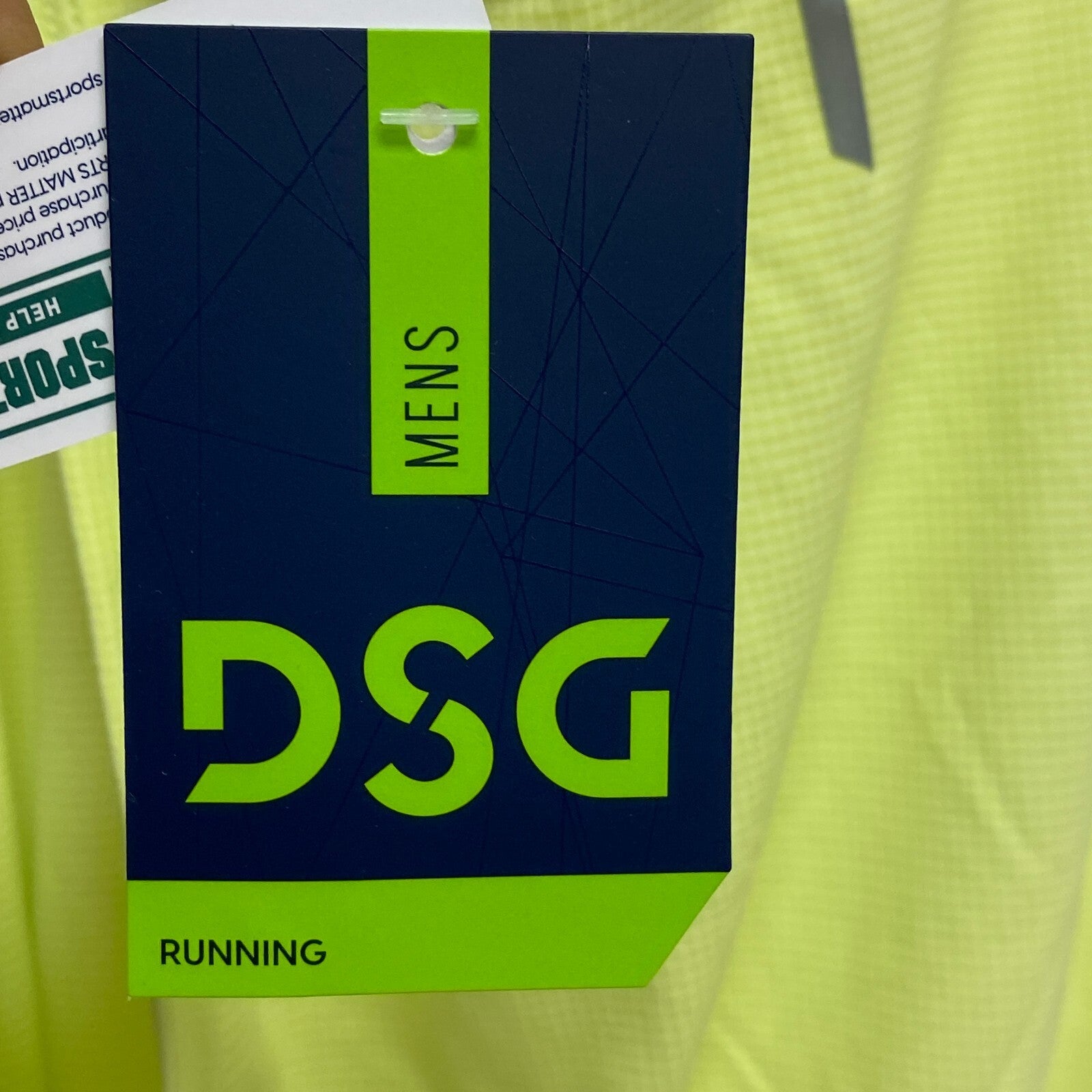 DSG Men's Running  Polyester Tank  Round Neck Fresh Lime DAM22206 Brand New