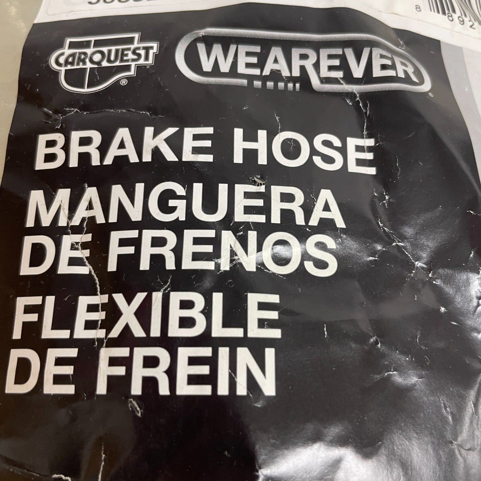 Carquest BHA38743 Brake Hydraulic Hose Black EPDM Rubber 20.25 ″