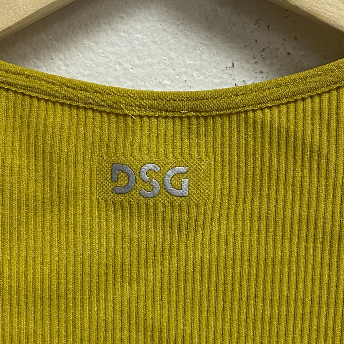 DSG Women's Low Support  High neck Brami Swim Top Grounded Yellow DAW12710 New