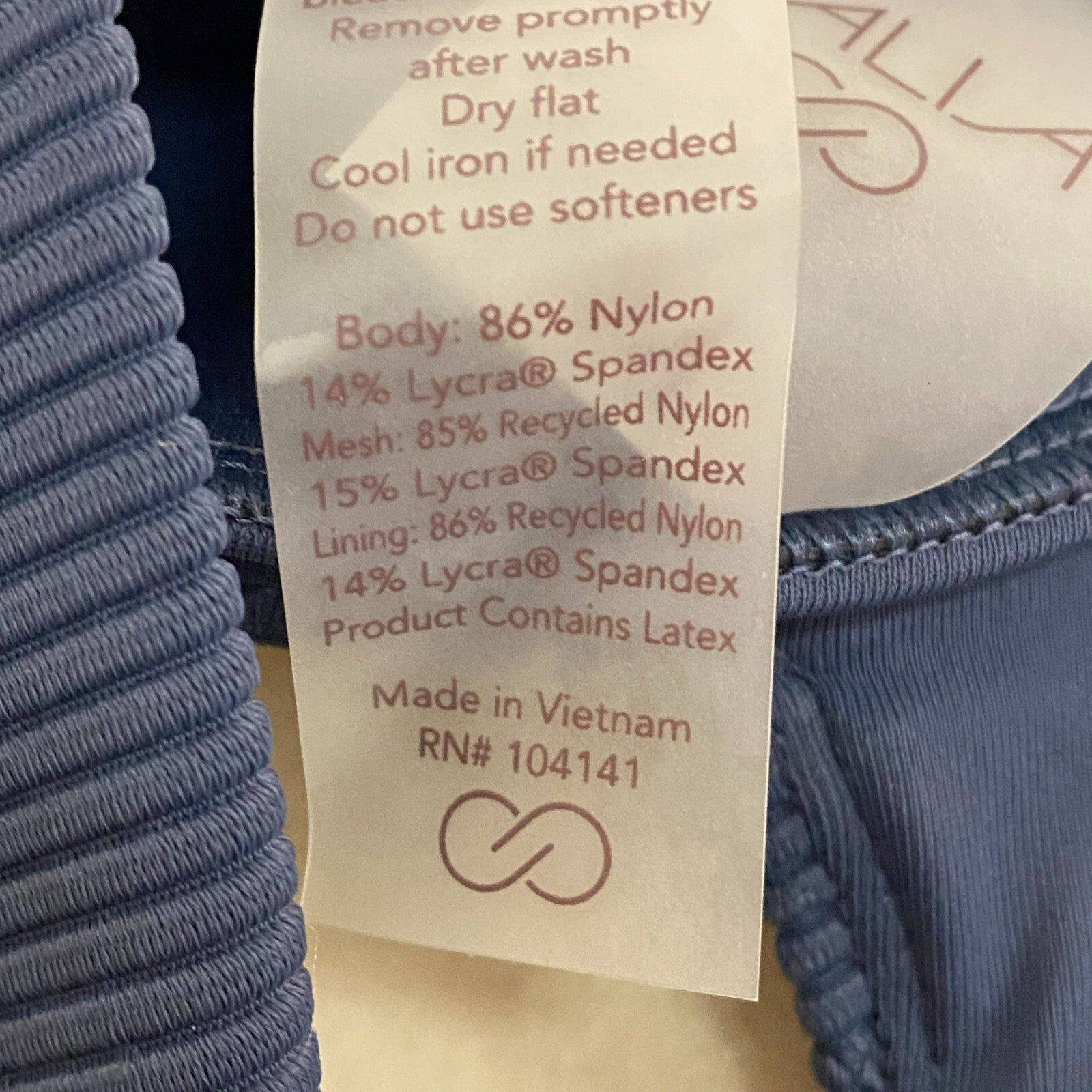 Calia Women's Seamed Square Neck Top Darker Ardosia Slate WSA23209R