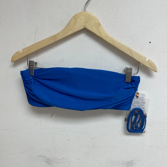 Calia Women's Swim Top Shirred Strapless Bandeau ROYAL BLUE WSA23202 Brand New!