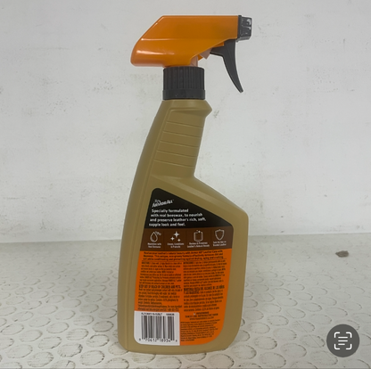 Armor All Car Leather Cleaner & Beeswax Leather Care Spray 16oz for Vehicles