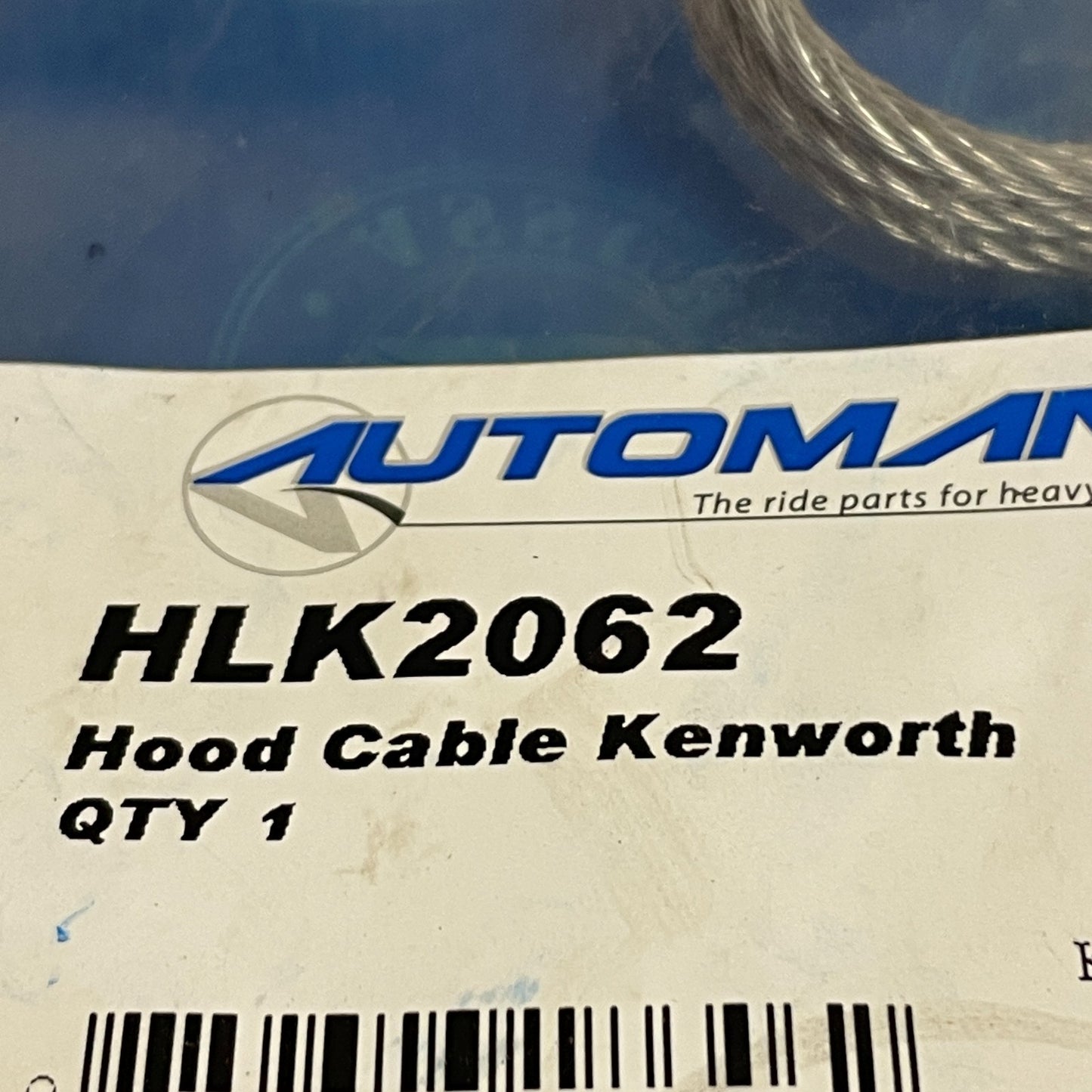 Automann HLK2062 Hood Cable 18.8" Fits Kenworth K068844 D46001047 Cross Ref