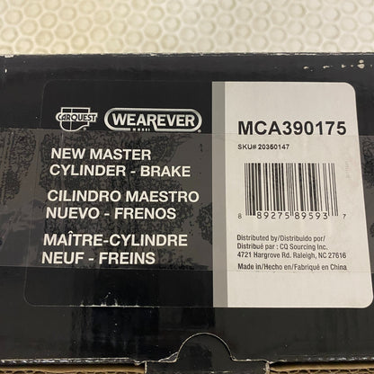 CARQUEST MCA390175 Brake Master Cylinder w/ Reservoir Aluminum 0.946″ Bore