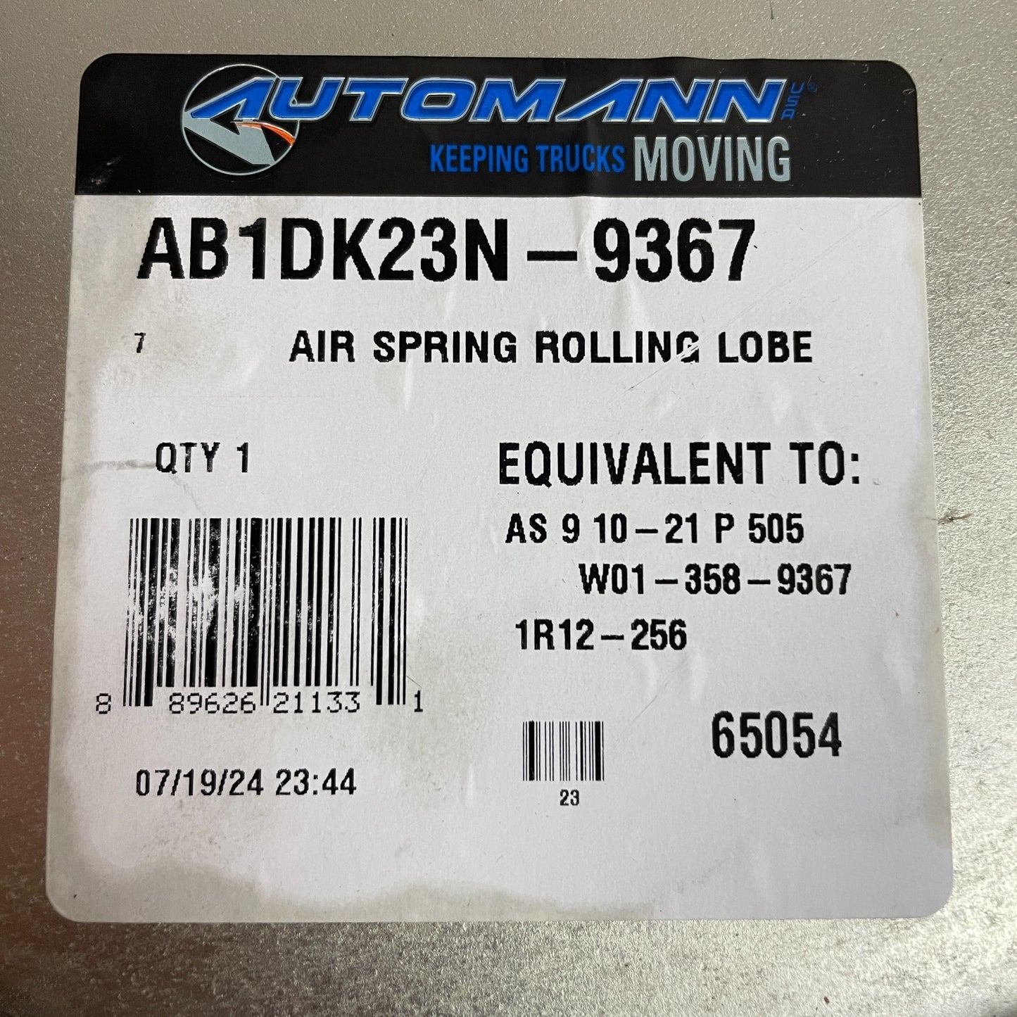 Automann Phoenix AB1DK23N-9367 Rolling Lobe Air Spring Assembly Heavy Duty