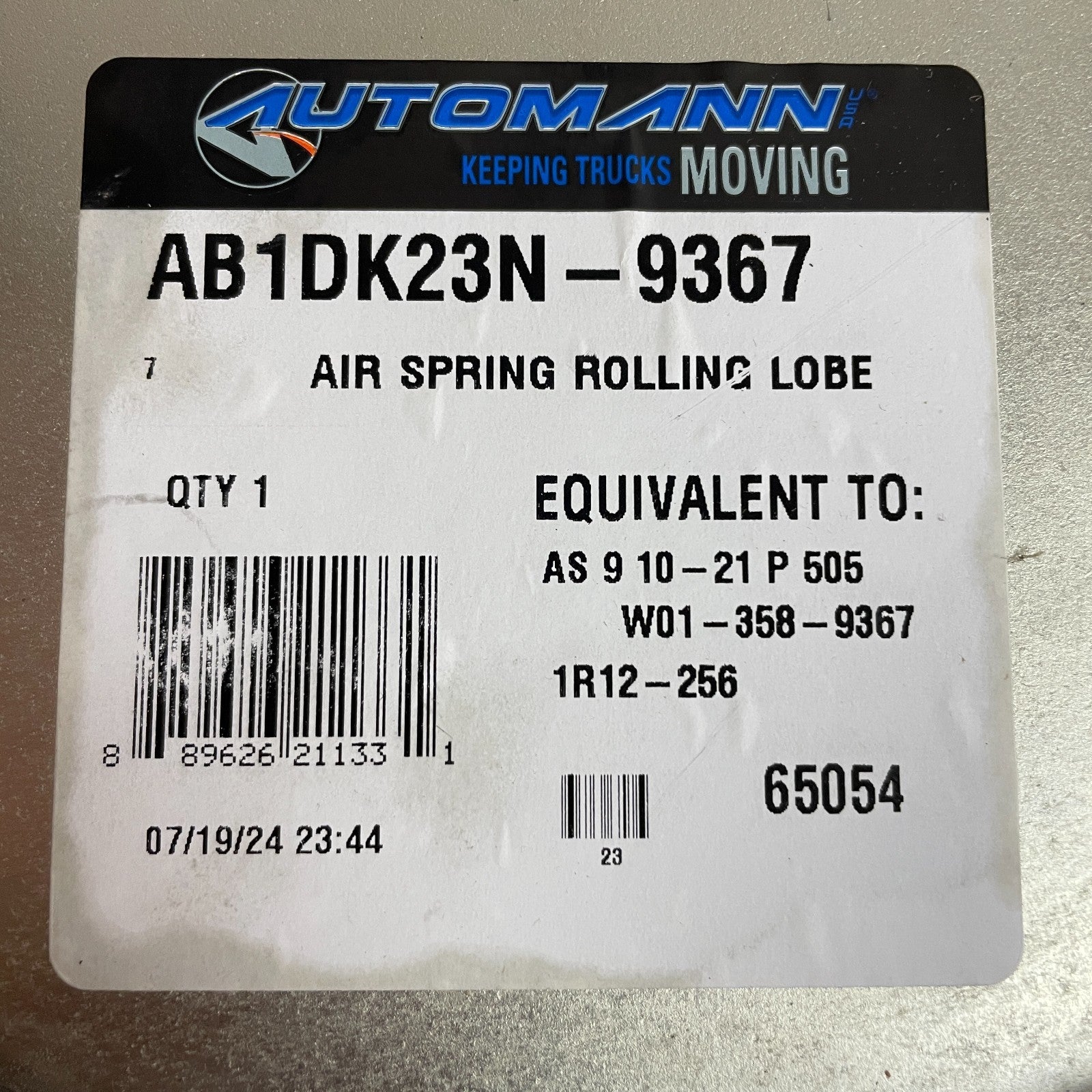 Automann Phoenix AB1DK23N-9367 Rolling Lobe Air Spring Assembly Heavy Duty