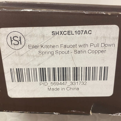 Signature Hardware Eiler 1.8 GPM Pull‑Down Kitchen Faucet Antique Copper