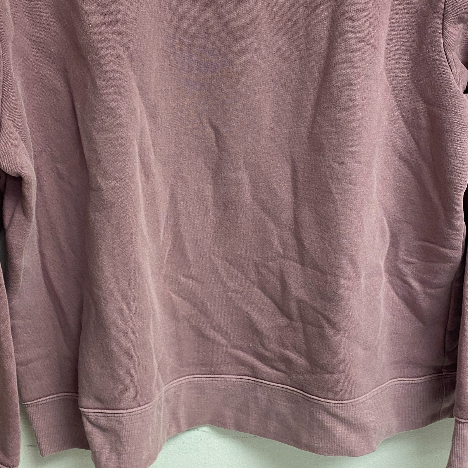 Ana Women's Padded Shoulders Long Sleeve Sweatshirt Size PXL Color: Western Rose