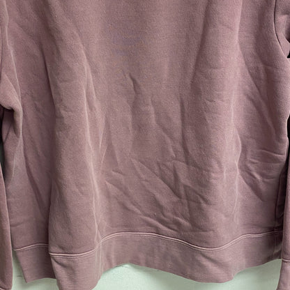 Ana Women's Padded Shoulders Long Sleeve Sweatshirt Size PXL Color: Western Rose