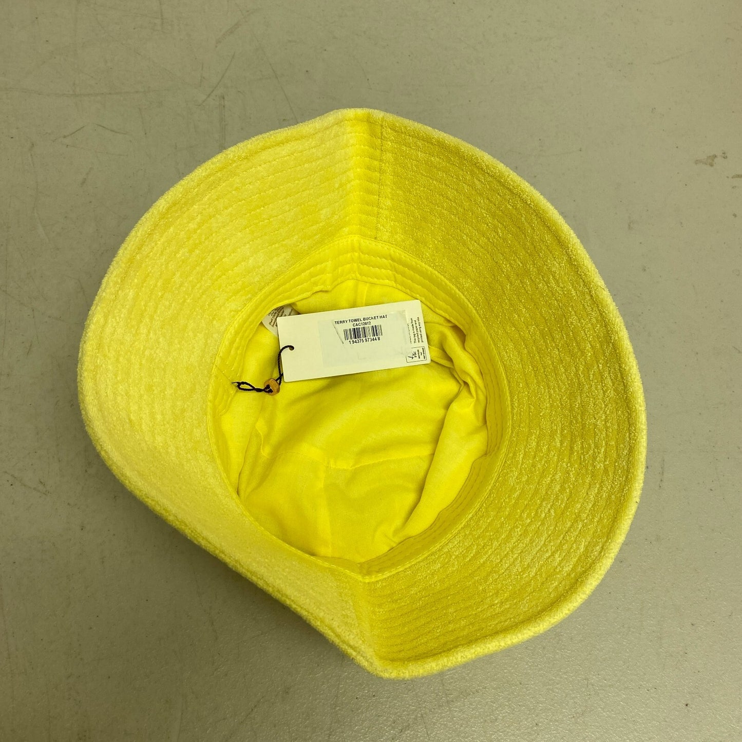 CALIA Terry Towel Bucket Hat Golden Wheat Size S/M NWT CAC12012