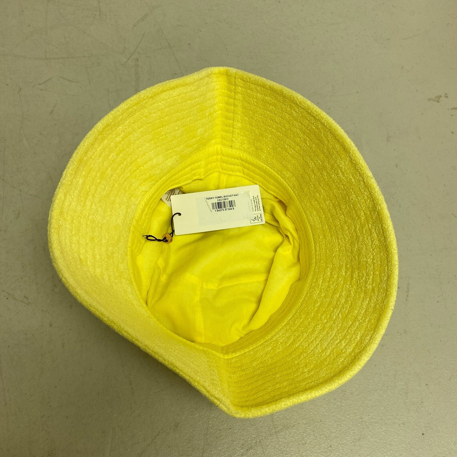 CALIA Terry Towel Bucket Hat Golden Wheat Size S/M NWT CAC12012