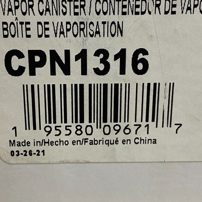 CARQUEST Premium Vapor Canister Charcoal Emission Canister Black CPN1316