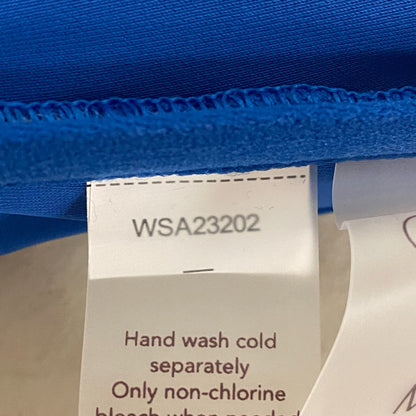 Calia Women's Swim Top Shirred Strapless Bandeau ROYAL BLUE WSA23202 Brand New!