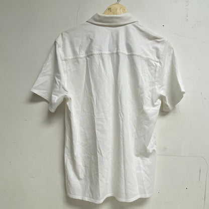 VRST Men's  Smart Garment Dye Short Sleeves Shirt Pure White MAX231104PD New
